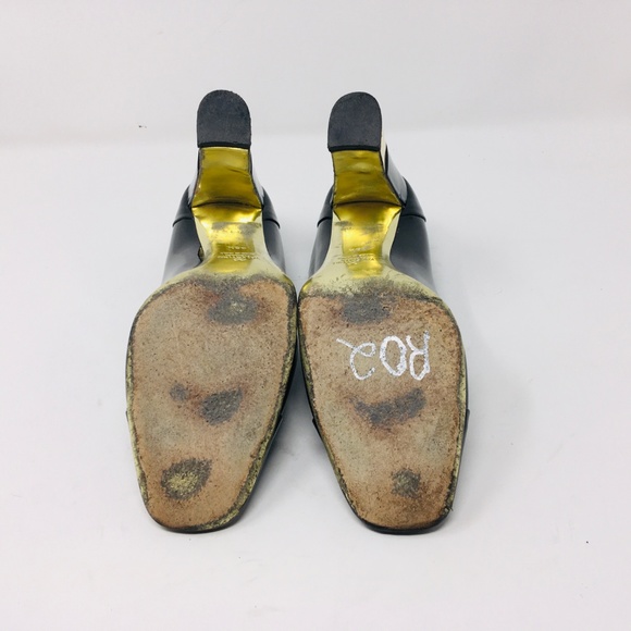 Valentino Garavani VTG leather Heel Gold 38.5 - Picture 7 of 8